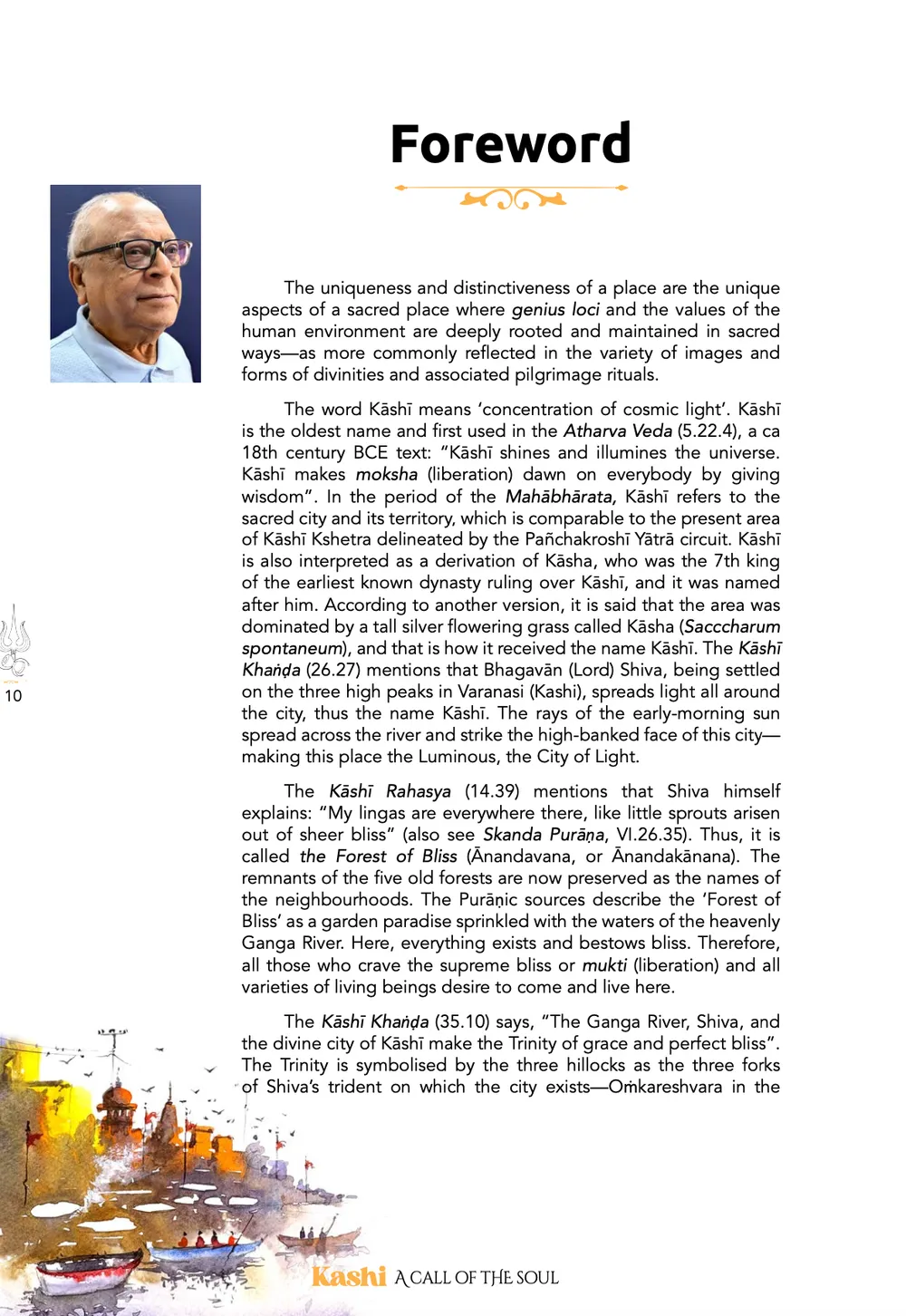 Inside page 2 of Kashi: A Call of the Soul