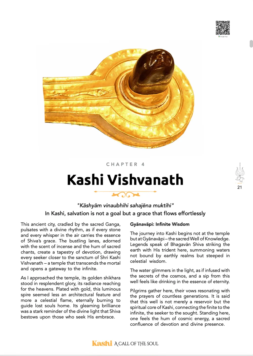 Inside page 8 of Kashi: A Call of the Soul